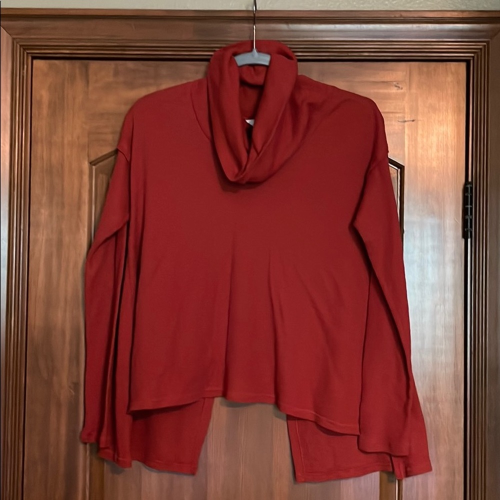 Sun & Shadow Burnt orange sweater